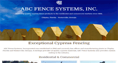 Desktop Screenshot of abcfencesystems.com